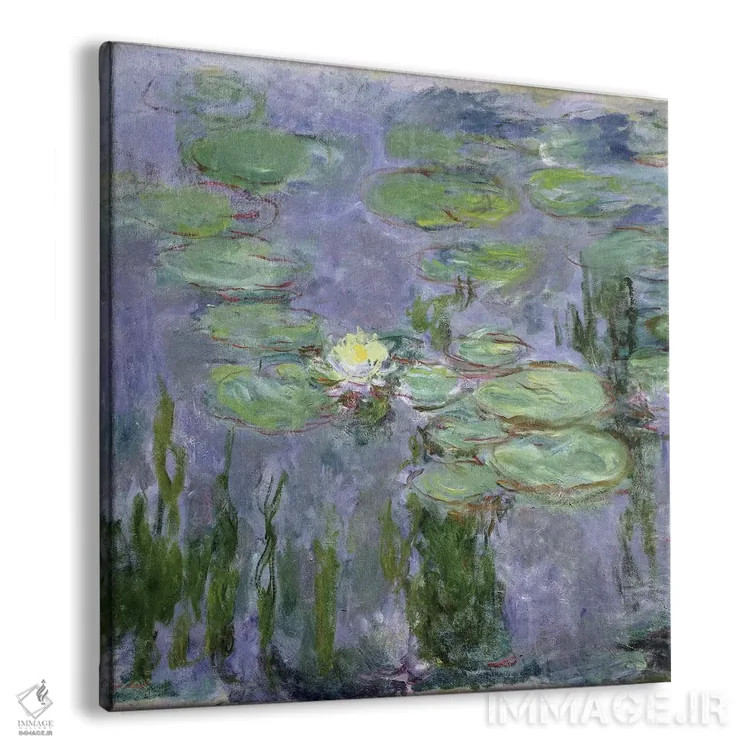 تابلو نیلوفرهای آبی، ۱۹۱۵ اثر کلود مونه (نقاش معروف فرانسوی) - نمای پرسپکتیو محصول