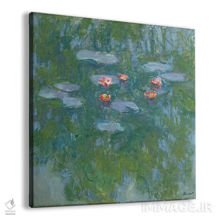 تابلو نیلوفرهای آبی، ۱۹۱۶-۱۹ اثر کلود مونه (نقاش معروف فرانسوی) - نمای پرسپکتیو محصول