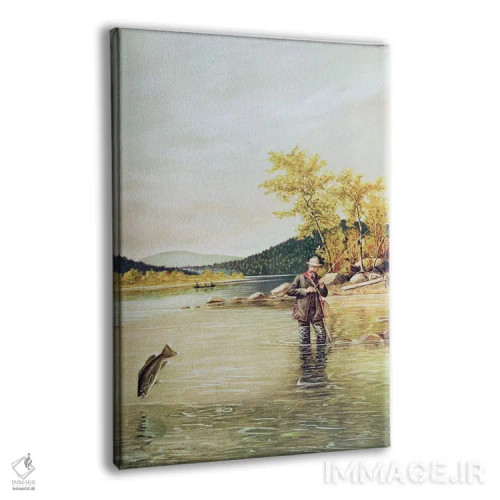 تابلو ماهیگیر قزلآلا، ۱۸۸۹ اثر دنتون - نمای پرسپکتیو محصول