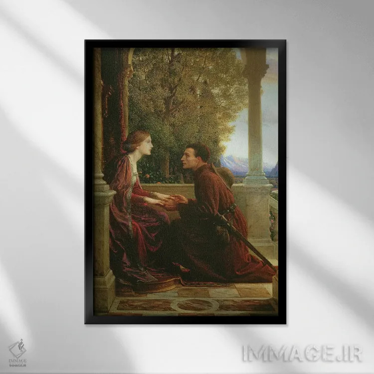 تابلو پایان جستوجو، ۱۹۲۱ اثر سر فرانک دیکسی (نقاش و تصویرگر بریتانیایی) - نمای قابدار مشکی