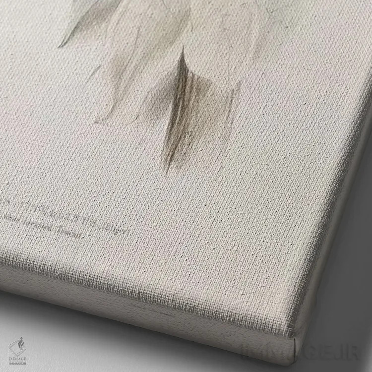 تابلو توکان سینهسفید و گوگردی، قرن نوزدهم اثر ادوارد لیر (شاعر و تصویرگر انگلیسی) - نمای نزدیک بافت بوم