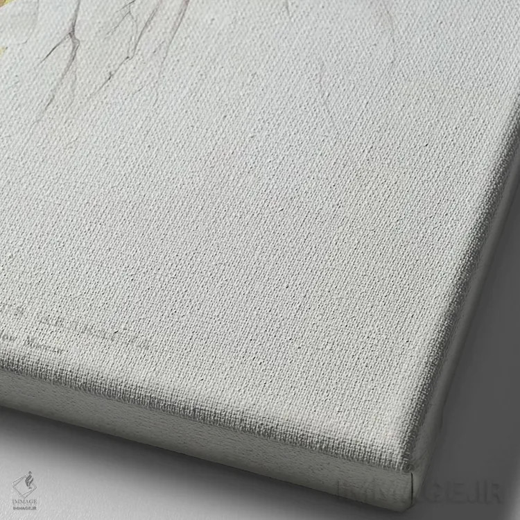 تابلو طوطی ماکائوی آبی و زرد اثر ادوارد لیر (شاعر و تصویرگر انگلیسی) - نمای نزدیک بافت بوم