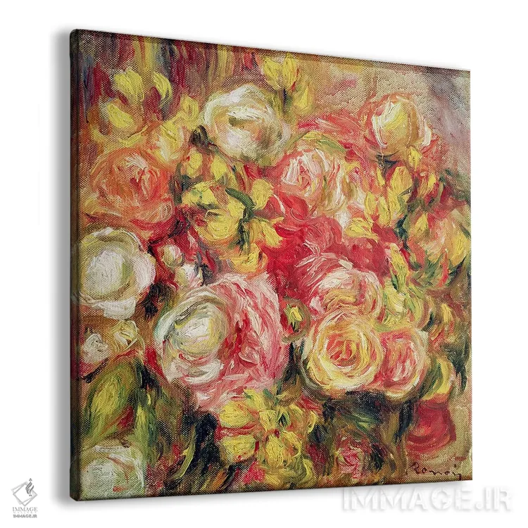 تابلو رزها، ۱۹۱۵ اثر پیر-اوگوست رنوار - نمای پرسپکتیو محصول