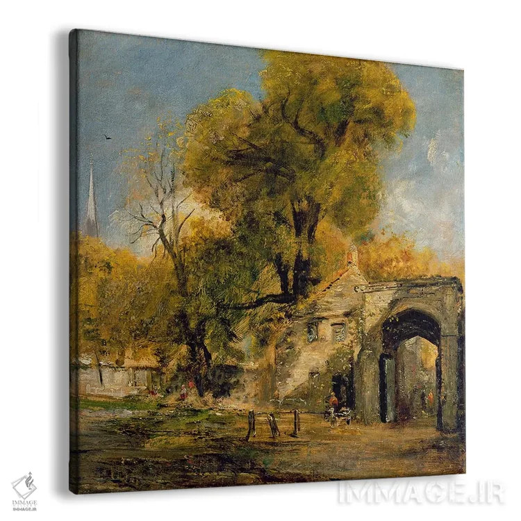 تابلو دروازه هارنهام، سالزبری، حدود ۱۸۲۰-۲۱ اثر جان کانستبل (نقاش انگلیسی) - نمای پرسپکتیو محصول