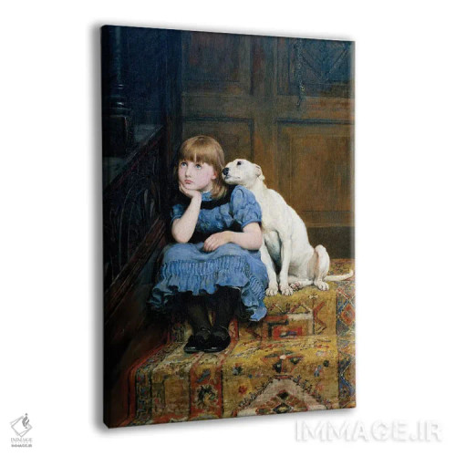 تابلو همدلی، ۱۸۷۷ اثر بریتُن ریویه (نقاش بریتانیایی) - نمای پرسپکتیو محصول