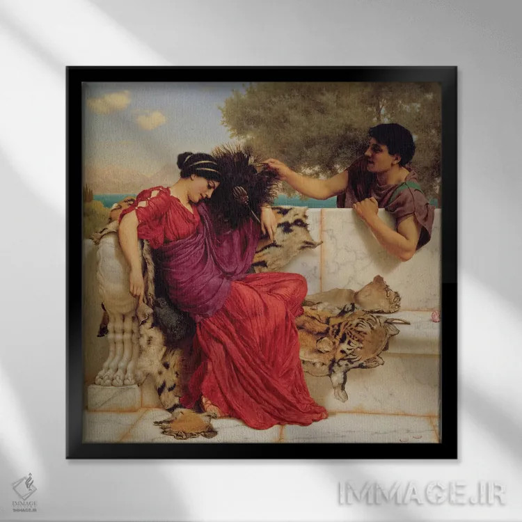 تابلو داستان کهنه و همیشگی، ۱۹۰۳ اثر جان ویلیام گادوارد - نمای قابدار مشکی