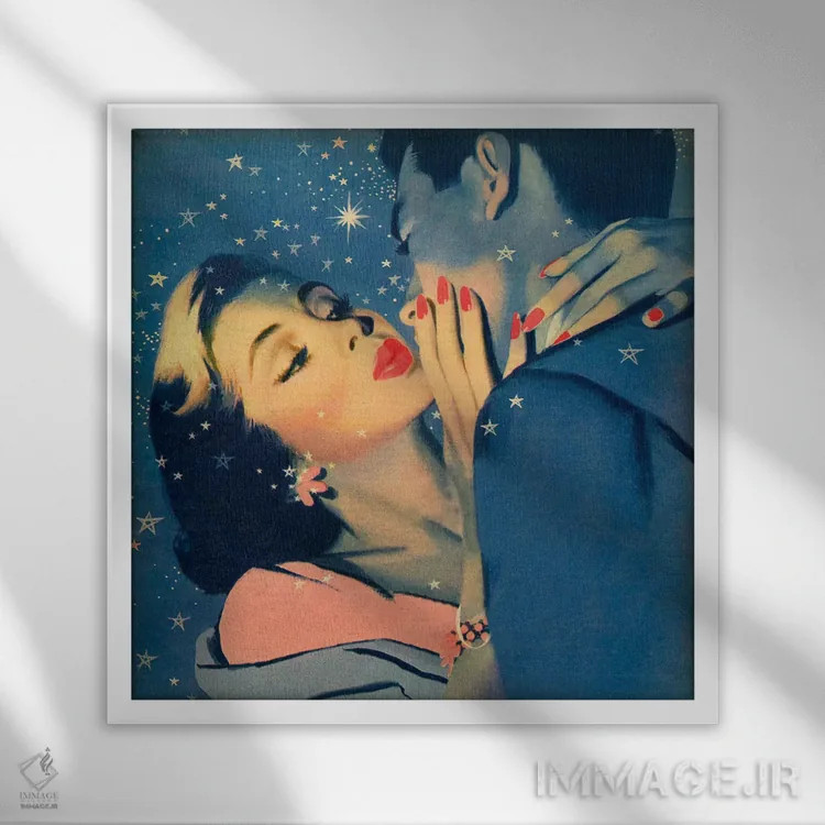 تابلو تصویرسازی از مجله "ووومنز اون"، دههٔ ۱۹۵۰ اثر مکتب انگلیسی (سبک یا جنبش هنری) - نمای قابدار سفید