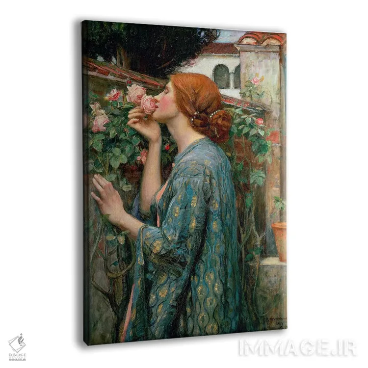 تابلو 1908,روح گل رز، ۱۹۰۸ اثر جان ویلیام واترهاوس (نقاش انگلیسی سبک پره-رافائلیت) - نمای پرسپکتیو محصول