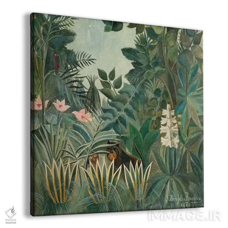تابلو 1909,جنگل استوایی (نواحی استوا)، ۱۹۰۹ اثر آنری روسو - نمای پرسپکتیو محصول