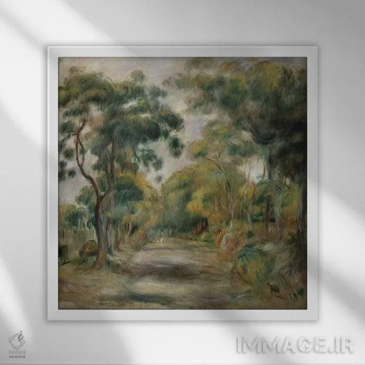 تابلو منظرهٔ ظهر، ۱۹۰۰ اثر پیر-اوگوست رنوار - نمای قابدار سفید