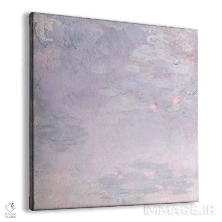 تابلو نیلوفرهای آبی کمرنگ، حدود ۱۹۱۷–۱۹۲۵ اثر کلود مونه (نقاش معروف فرانسوی) - نمای پرسپکتیو محصول