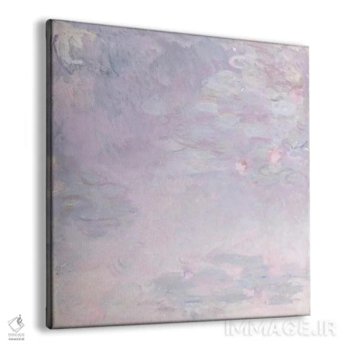 تابلو نیلوفرهای آبی کمرنگ، حدود ۱۹۱۷–۱۹۲۵ اثر کلود مونه (نقاش معروف فرانسوی) - نمای پرسپکتیو محصول