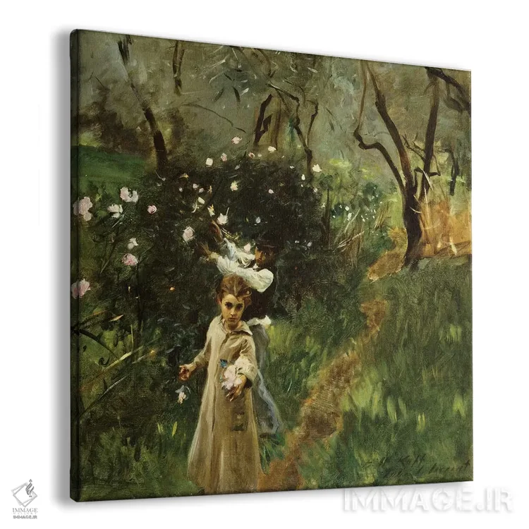 تابلو جمع کردن گلها در گرگومیش اثر جان سینگر سارجنت (نقاش پرتره آمریکایی) - نمای پرسپکتیو محصول