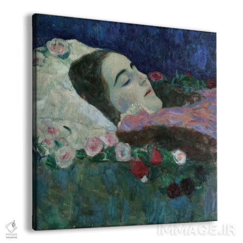 تابلو ریا مونک بر بستر مرگ، حدود ۱۹۱۰ اثر گوستاو کلیمت - نمای پرسپکتیو محصول