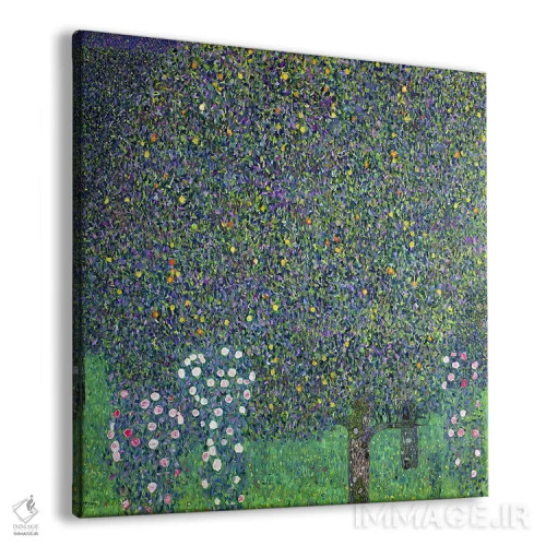 تابلو رزها زیر درختان، حدود ۱۹۰۵ اثر گوستاو کلیمت - نمای پرسپکتیو محصول