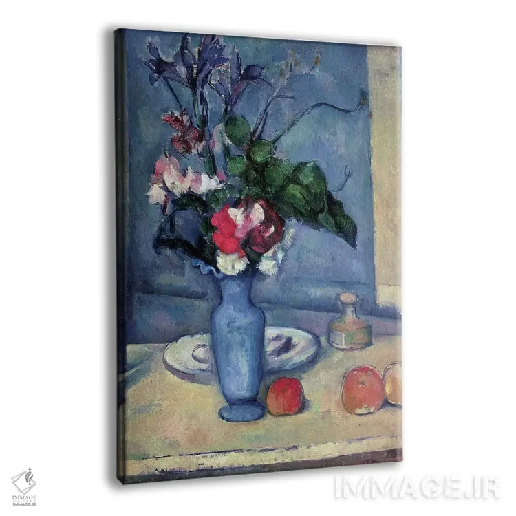 تابلو 1889-90,گلدان آبی، ۱۸۸۹ تا ۱۸۹۰ اثر پل سزان - نمای پرسپکتیو محصول