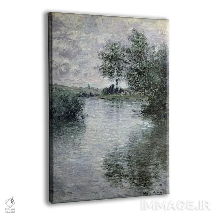 تابلو 1879,رود سن در وتهیوئی، ۱۸۷۹ اثر کلود مونه (نقاش معروف فرانسوی) - نمای پرسپکتیو محصول