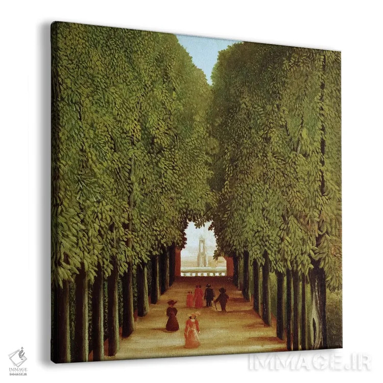 تابلو کوچهای در پارک سن کلود، ۱۹۰۸ اثر آنری روسو - نمای پرسپکتیو محصول