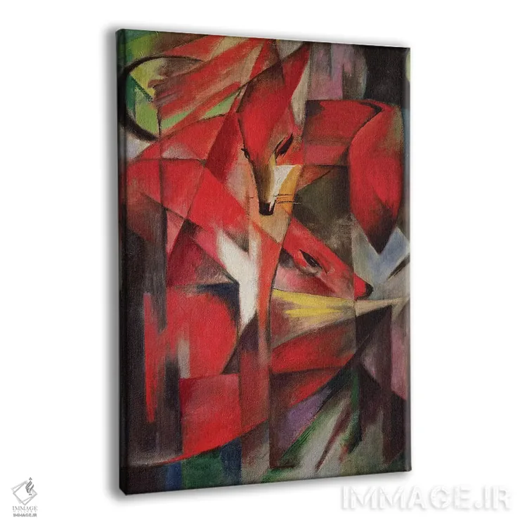 تابلو روباه، ۱۹۱۳ اثر فرانتس مارک (نقاش اکسپرسیونیست آلمانی) - نمای پرسپکتیو محصول