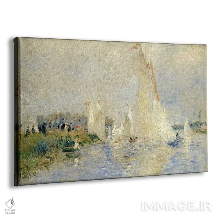 تابلو مسابقه قایقرانی در آرژانتوی، ۱۸۷۴ اثر پیر-اوگوست رنوار - نمای پرسپکتیو محصول