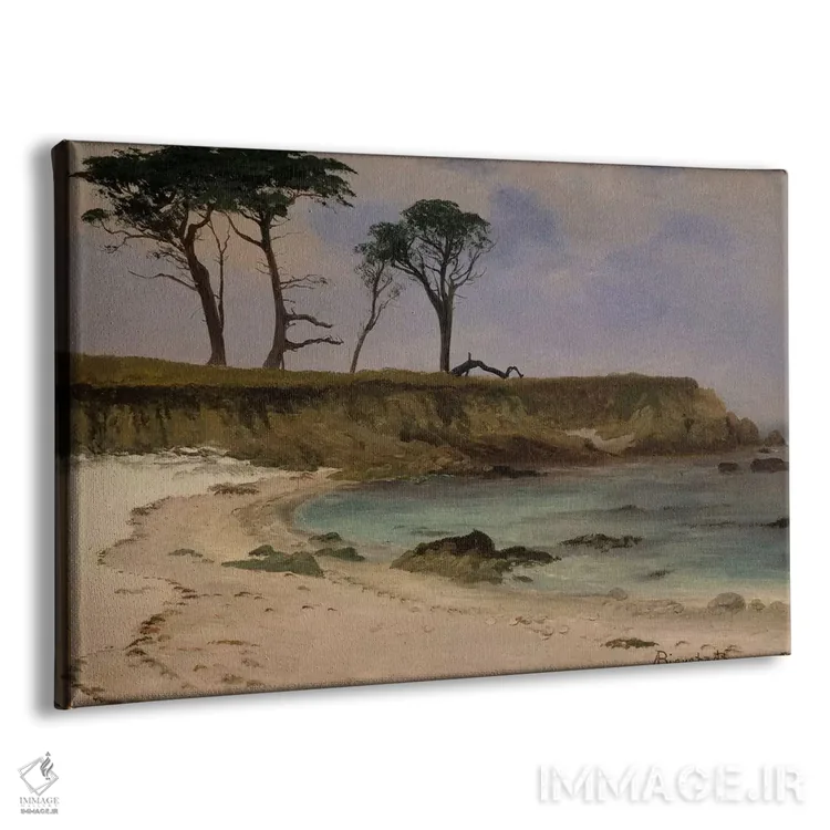 تابلو خلیج کوچک، حدود ۱۸۸۰-۱۸۹۰ اثر آلبرت بیرشتات (نقاش منظره آمریکایی) - نمای پرسپکتیو محصول