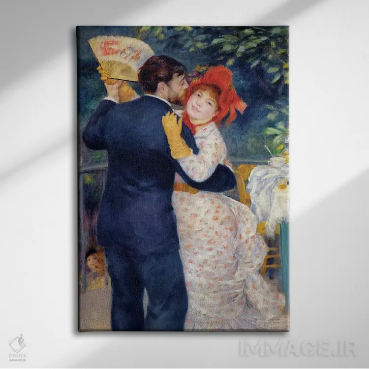 تابلو رقص در روستا، ۱۸۸۳ اثر پیر-اوگوست رنوار - نمای روبهرو روی دیوار