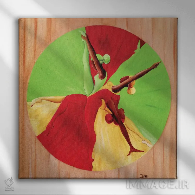 تابلو دایره رقص اثر آیکال بکفورد - نمای روبهرو روی دیوار