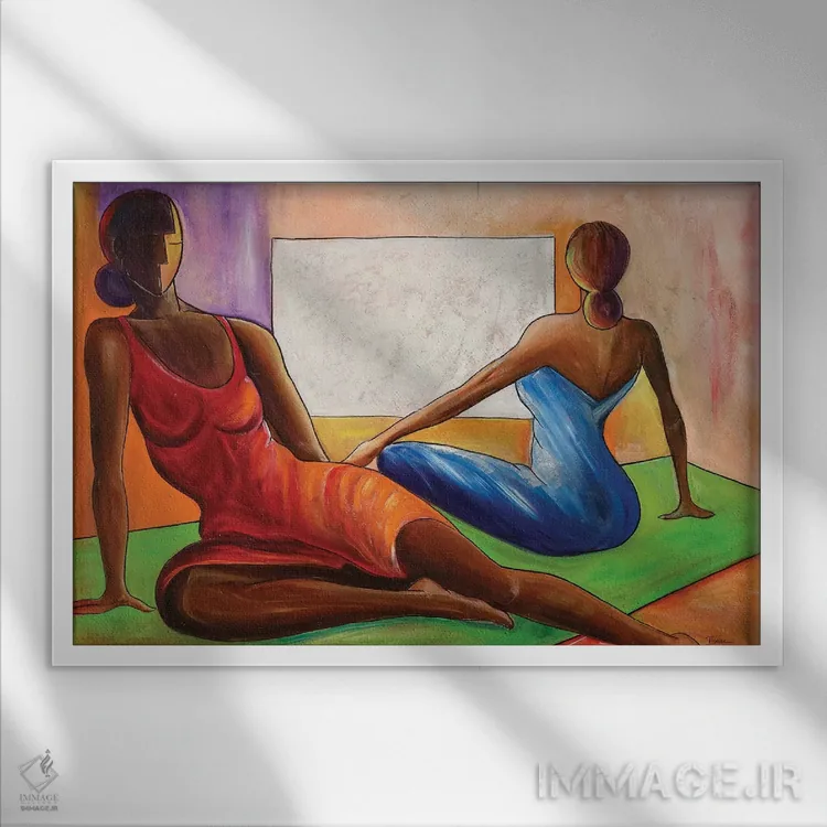 تابلو بازتابها اثر آیکال بکفورد - نمای قابدار سفید