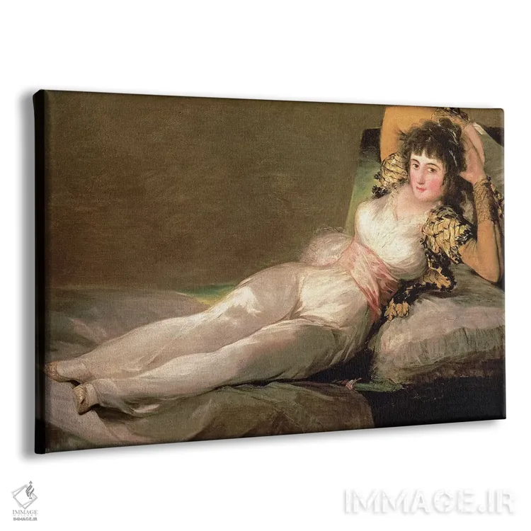 تابلو c.1800,ماخای پوشیده، حدود ۱۸۰۰ اثر فرانسیسکو گویا (نقاش و چاپگر اسپانیایی) - نمای پرسپکتیو محصول