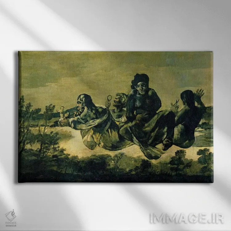 تابلو 1819-23,تقدیرها (سرنوشتها)، ۱۸۱۹–۲۳ اثر فرانسیسکو گویا (نقاش و چاپگر اسپانیایی) - نمای روبهرو روی دیوار