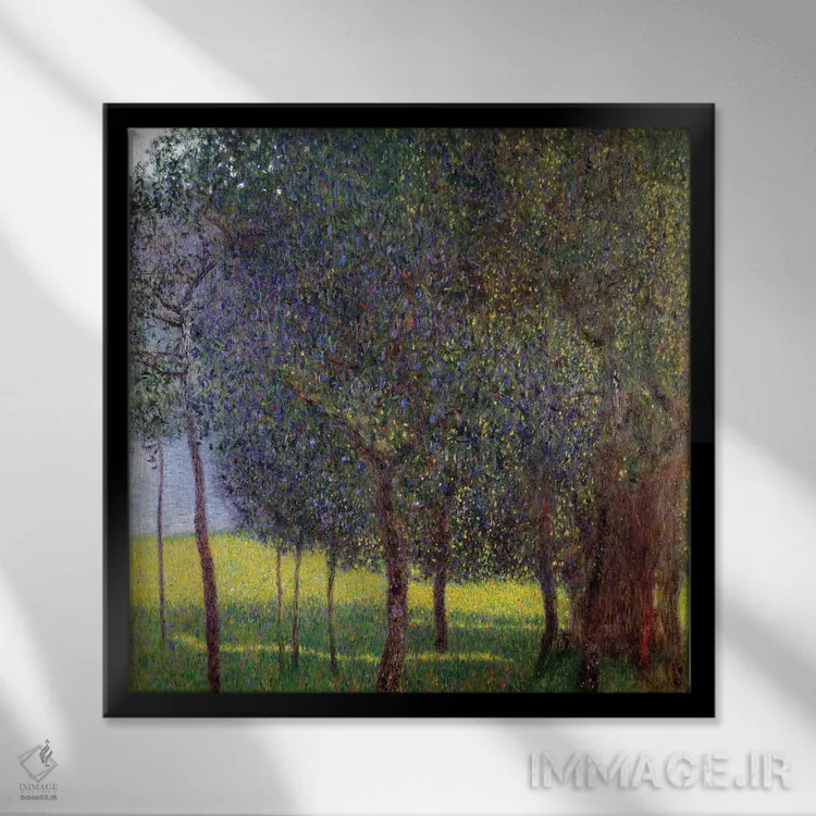 تابلو 1901,درختان میوه، ۱۹۰۱ اثر گوستاو کلیمت - نمای قابدار مشکی