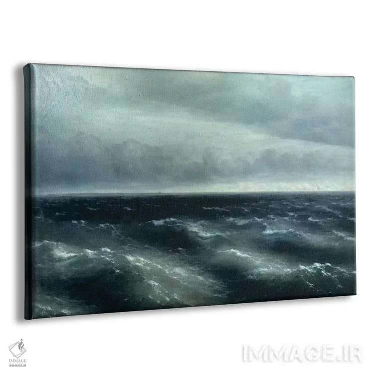 تابلو 1881,دریای سیاه، ۱۸۸۱ اثر ایوان آیوازوفسکی - نمای پرسپکتیو محصول