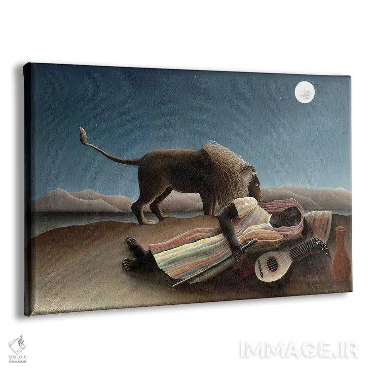 تابلو 1897,کولی خفته، ۱۸۹۷ اثر آنری روسو - نمای پرسپکتیو محصول