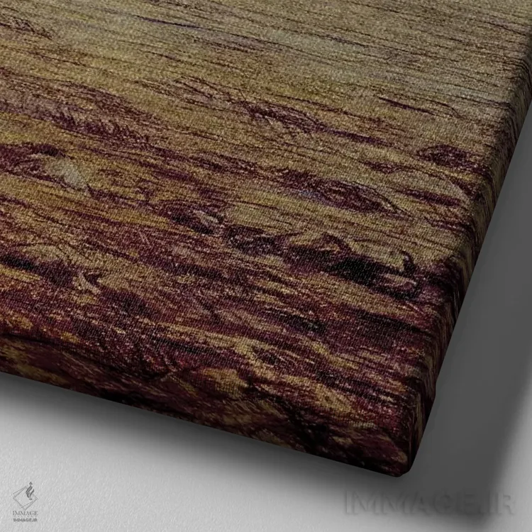 تابلو c.1865 (The Walters Art Museum),بذرپاش، حدود ۱۸۶۵ (موزه هنر والترز) اثر ژان فرانسوا میه - نمای نزدیک بافت بوم