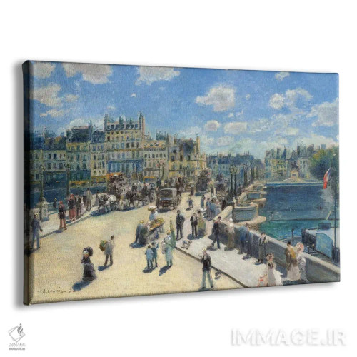 تابلو Paris, 1872,پل نوف، پاریس، ۱۸۷۲ اثر پیر-اوگوست رنوار - نمای پرسپکتیو محصول