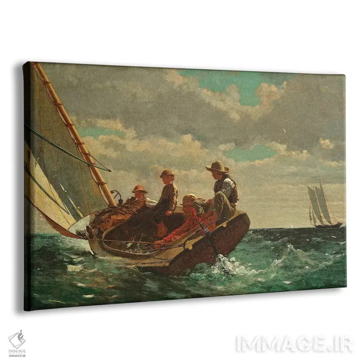 تابلو 1873-76,نسیم خوش (باد مناسب)، ۱۸۷۳–۷۶ اثر وینسلو هومر - نمای پرسپکتیو محصول