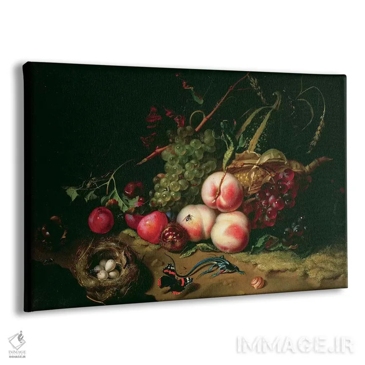 تابلو طبیعت بیجان با میوهها اثر ریچل رویش - نمای پرسپکتیو محصول