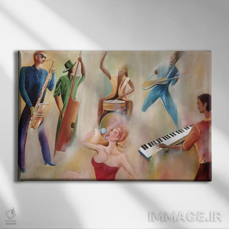 تابلو روی صحنه اثر آیکال بکفورد - نمای روبهرو روی دیوار