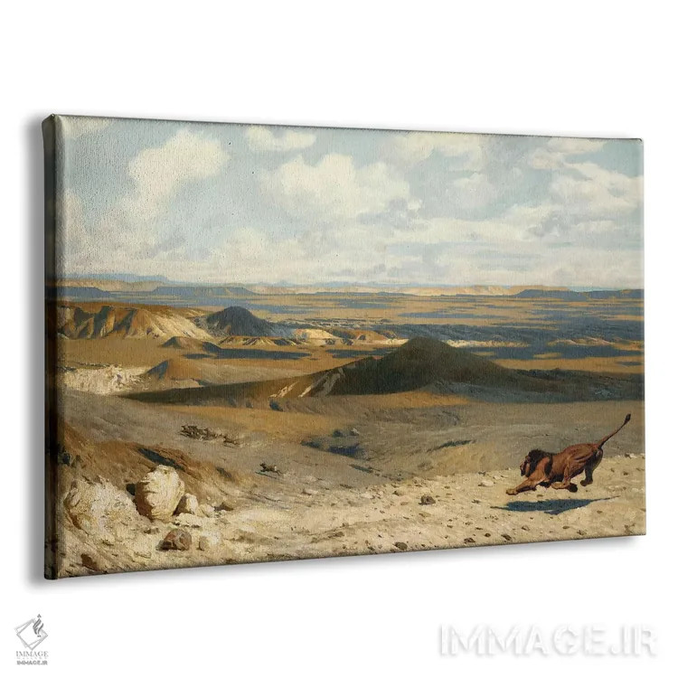 تابلو تعقیب، ۱۸۸۹ اثر ژان لئون ژروم (نقاش فرانسوی) - نمای پرسپکتیو محصول