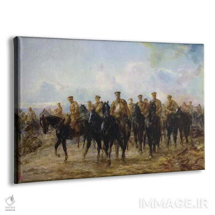 تابلو عقبنشینی از مون، ۱۹۲۷ (بلژیک) اثر لیدی باتلر (نقاش بریتانیایی) - نمای پرسپکتیو محصول