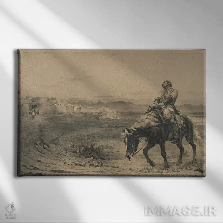 تابلو بازماندگان یک ارتش اثر لیدی باتلر (نقاش بریتانیایی) - نمای روبهرو روی دیوار