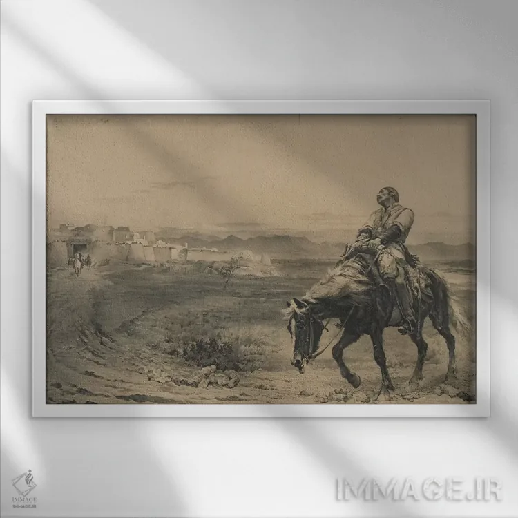 تابلو بازماندگان یک ارتش اثر لیدی باتلر (نقاش بریتانیایی) - نمای قابدار سفید