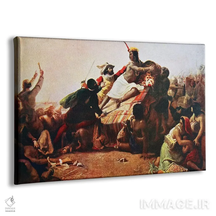 تابلو پیزارو در حال دستگیری پادشاه اینکا پرو، جان اورت میلیس، ۱۷۵۴ اثر گویدو رنی - نمای پرسپکتیو محصول