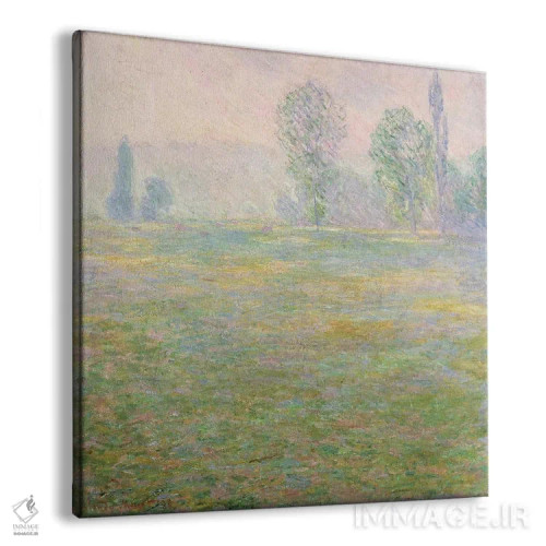 تابلو 1888,چمنزارهای ژیورنی، ۱۸۸۸ اثر کلود مونه (نقاش معروف فرانسوی) - نمای پرسپکتیو محصول