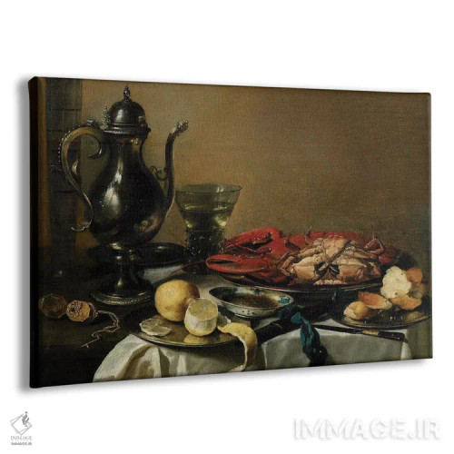 تابلو 1643,طبیعت بیجان، ۱۶۴۳ اثر پییتر کلایز - نمای پرسپکتیو محصول