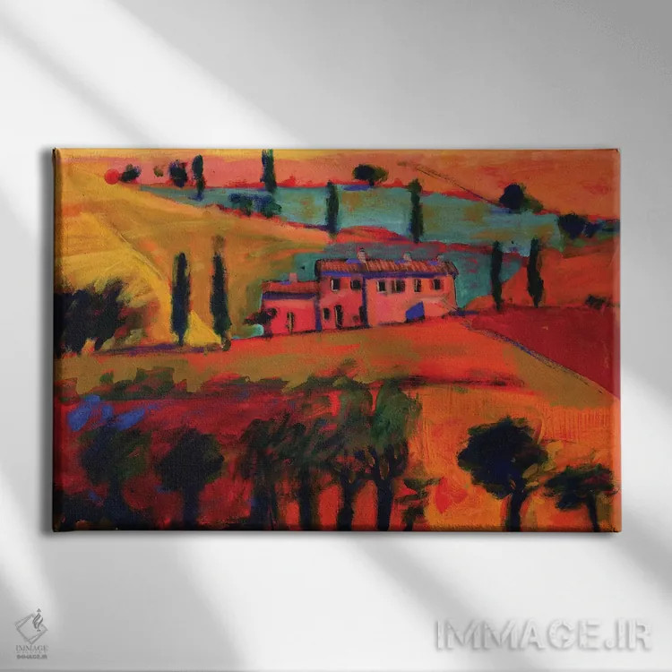 تابلو 2008,توسکان، ۲۰۰۸ اثر پل پوویس - نمای روبهرو روی دیوار