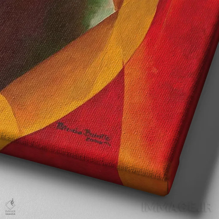 تابلو 2006,اولین مادر، ۲۰۰۶ اثر پاتریشیا برینتل - نمای نزدیک بافت بوم