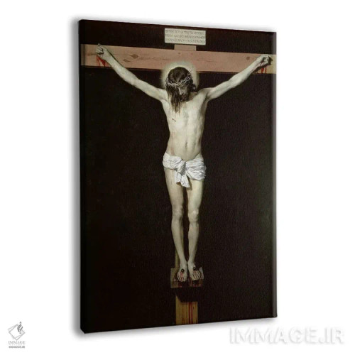 تابلو c.1630,عیسی مسیح بر روی صلیب، حدود ۱۶۳۰ اثر دیهگو رودریگز د سیلوا ای ولاسکز (نقاش معروف اسپانیایی) - نمای پرسپکتیو محصول