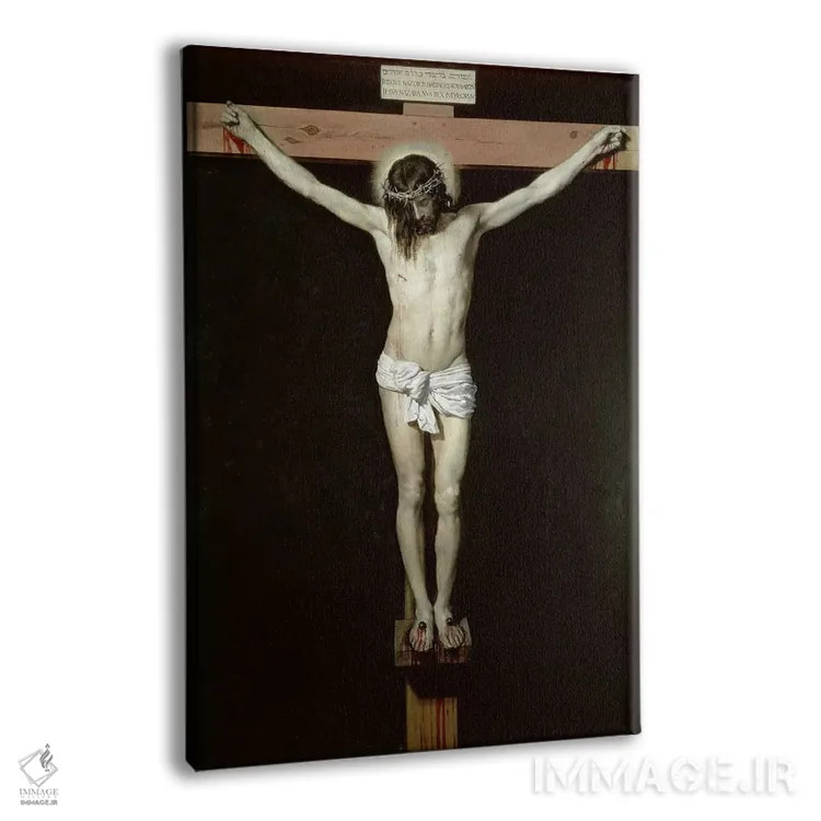 تابلو c.1630,عیسی مسیح بر روی صلیب، حدود ۱۶۳۰ اثر دیهگو رودریگز د سیلوا ای ولاسکز (نقاش معروف اسپانیایی) - نمای پرسپکتیو محصول