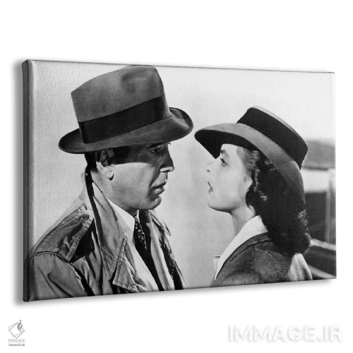 تابلو کازابلانکا با اینگرید برگمن و هامفری بوگارت؛ برنده اسکار بهترین فیلم، ۱۹۴۳ اثر رو دز آرشیو (آرشیو خیابان) - نمای پرسپکتیو محصول